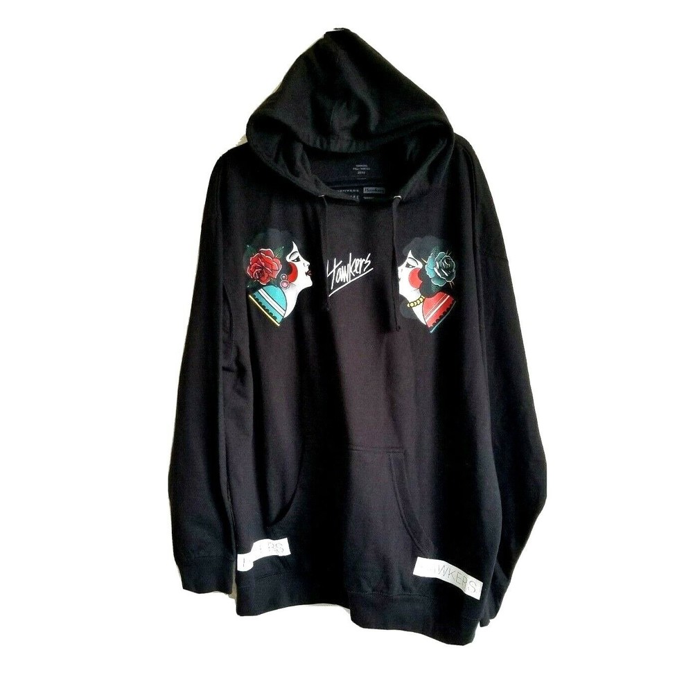 Hawkers Rare Sweatshirt Hoodie Pullover - Designed in Hollywood Unisex Size XL